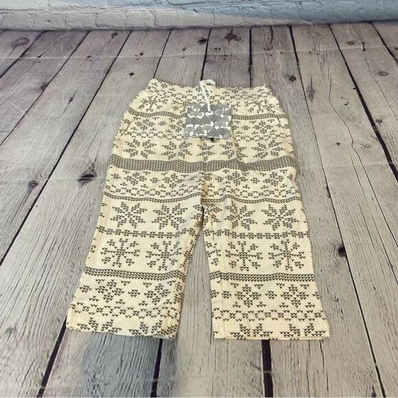 Kate Quinn Snowflake Pattern Viscose Bamboo Pants - Picture 1 of 4